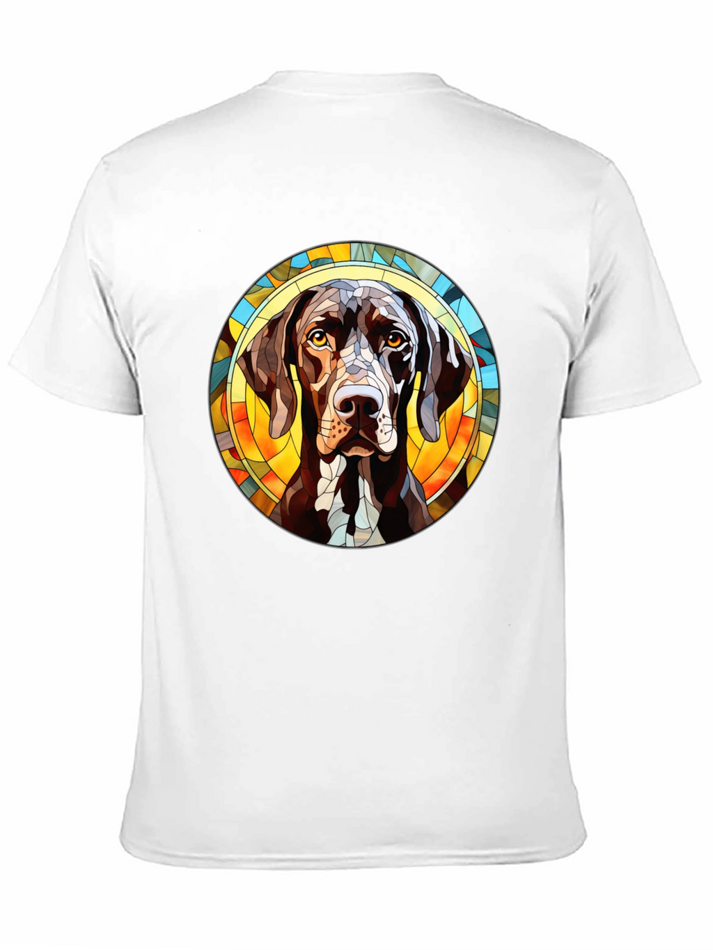 Dog Breed Stained Glass T-Shirt - Unique Design