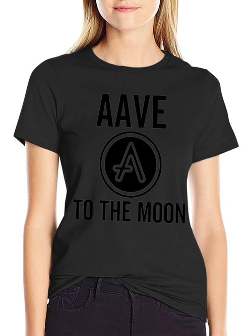 AAVE to the Moon Black T-Shirt