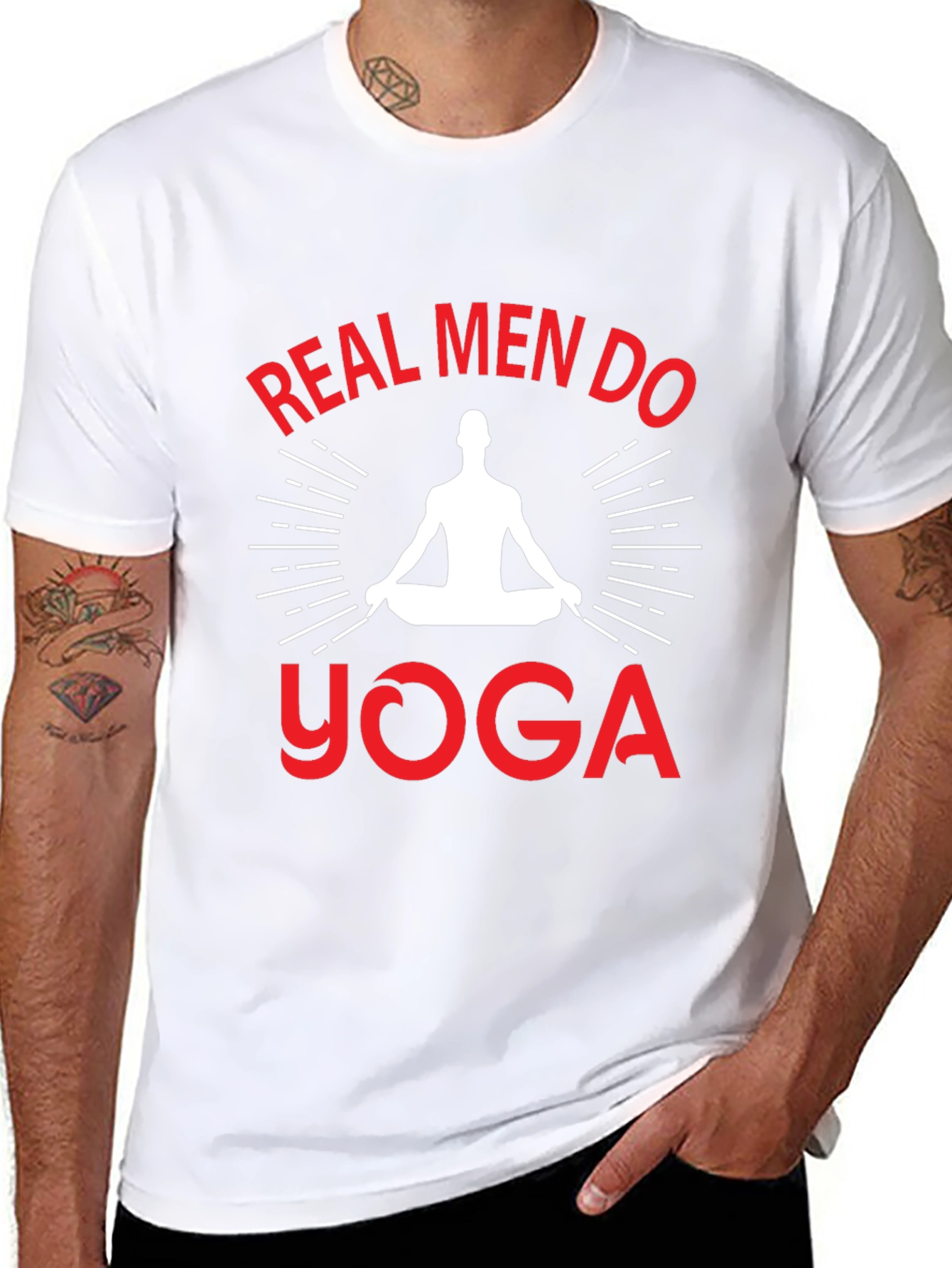 Real Men Do Yoga Graphic T-Shirt