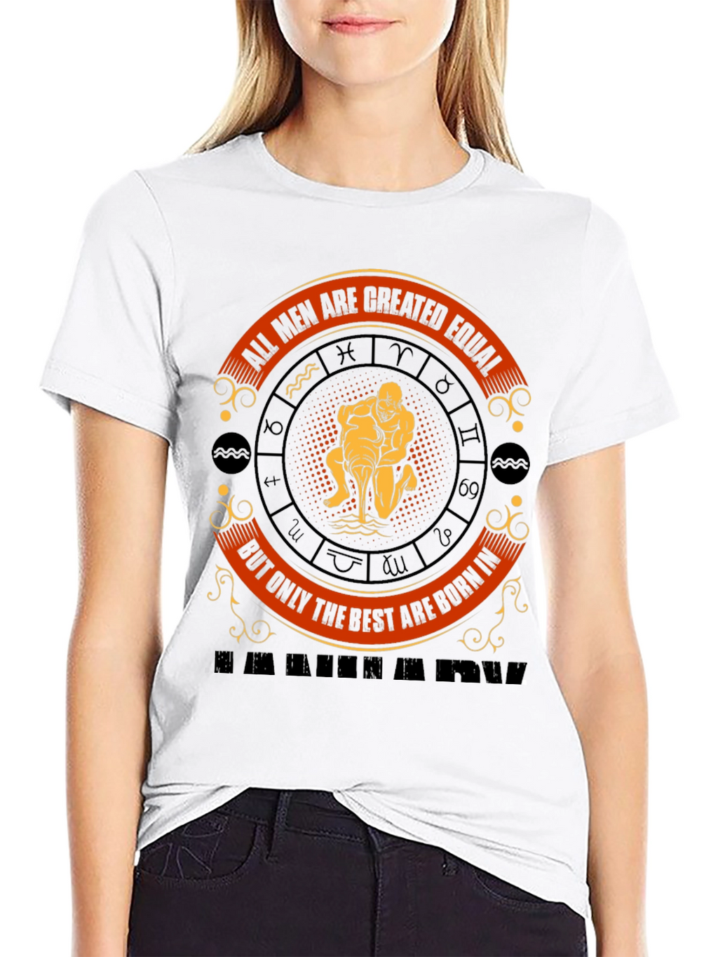 Aquarius Zodiac T-Shirt: All Men Are Created Equal