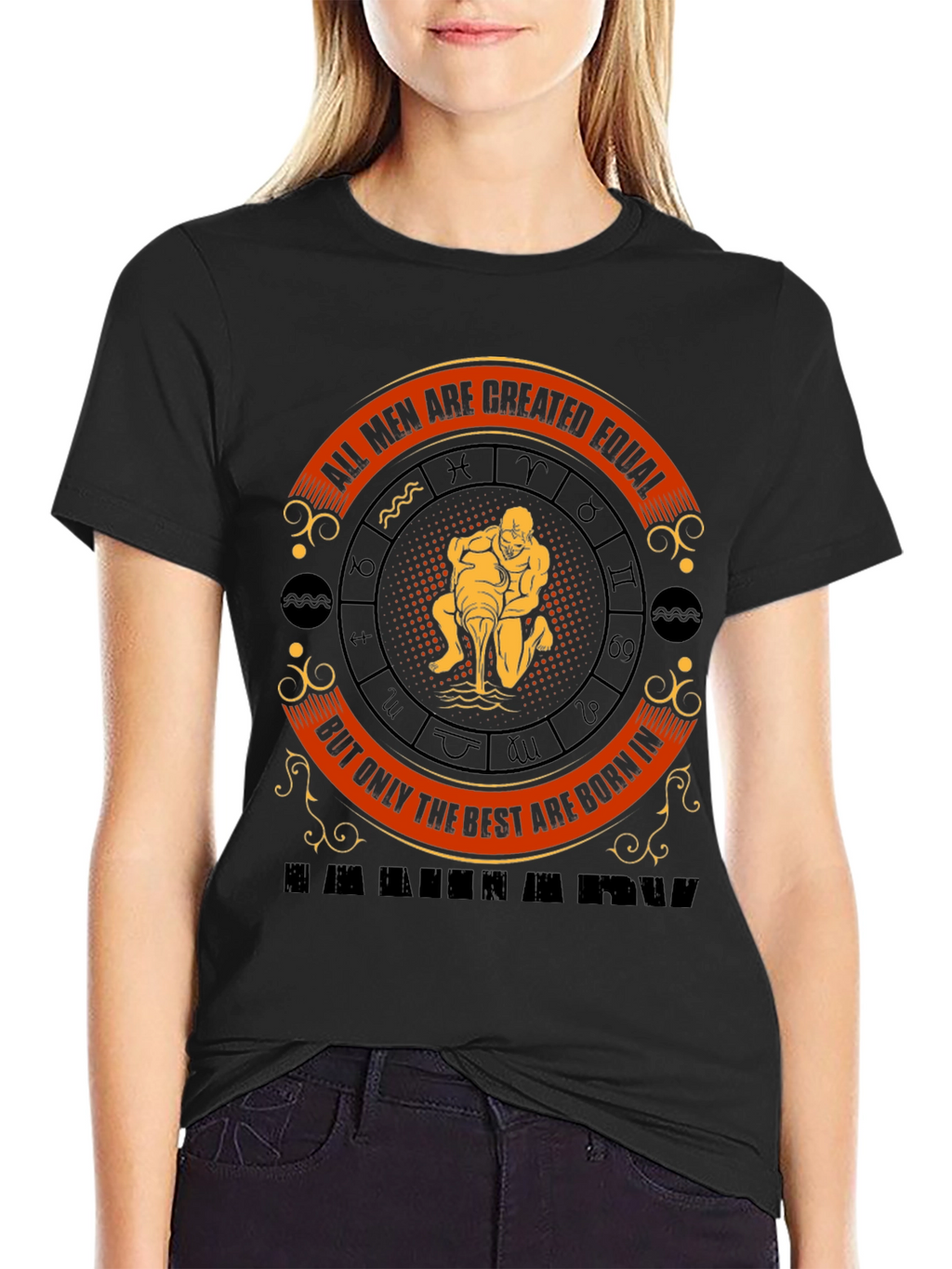 Aquarius Zodiac T-Shirt: All Men Are Created Equal