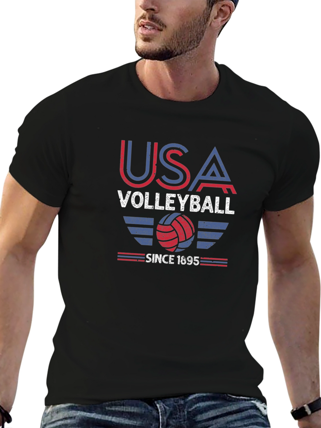 USA Volleyball Graphic T-Shirt - Since 1695