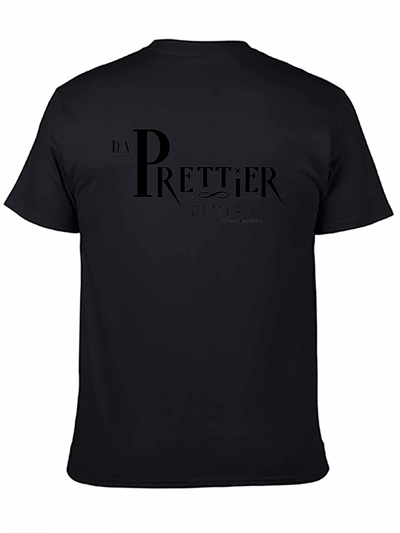 Da Prettier Demeanor Black Graphic T-Shirt