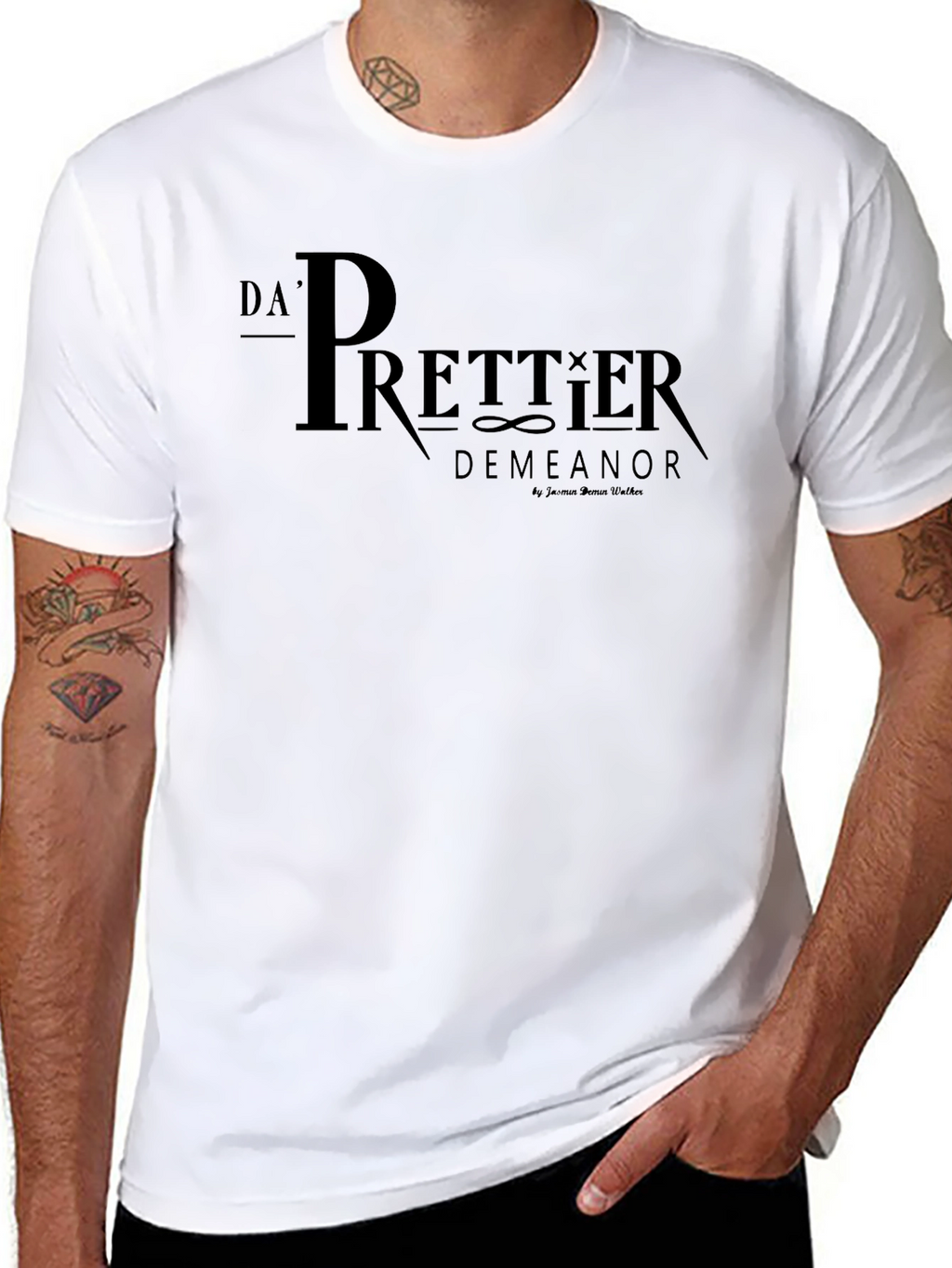 Da Prettier Demeanor Black Graphic T-Shirt