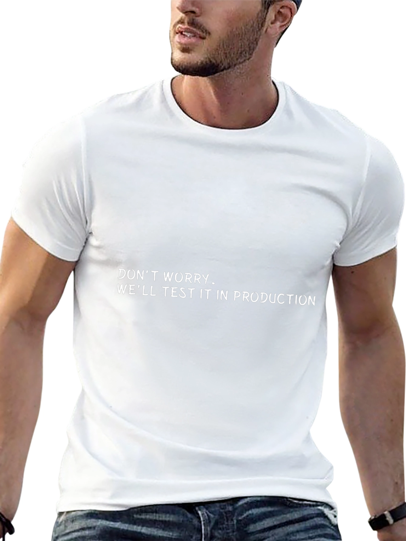 Dont Worry Test in Production Black T-Shirt