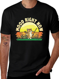 Mood Right Now Fishing Cat T-Shirt