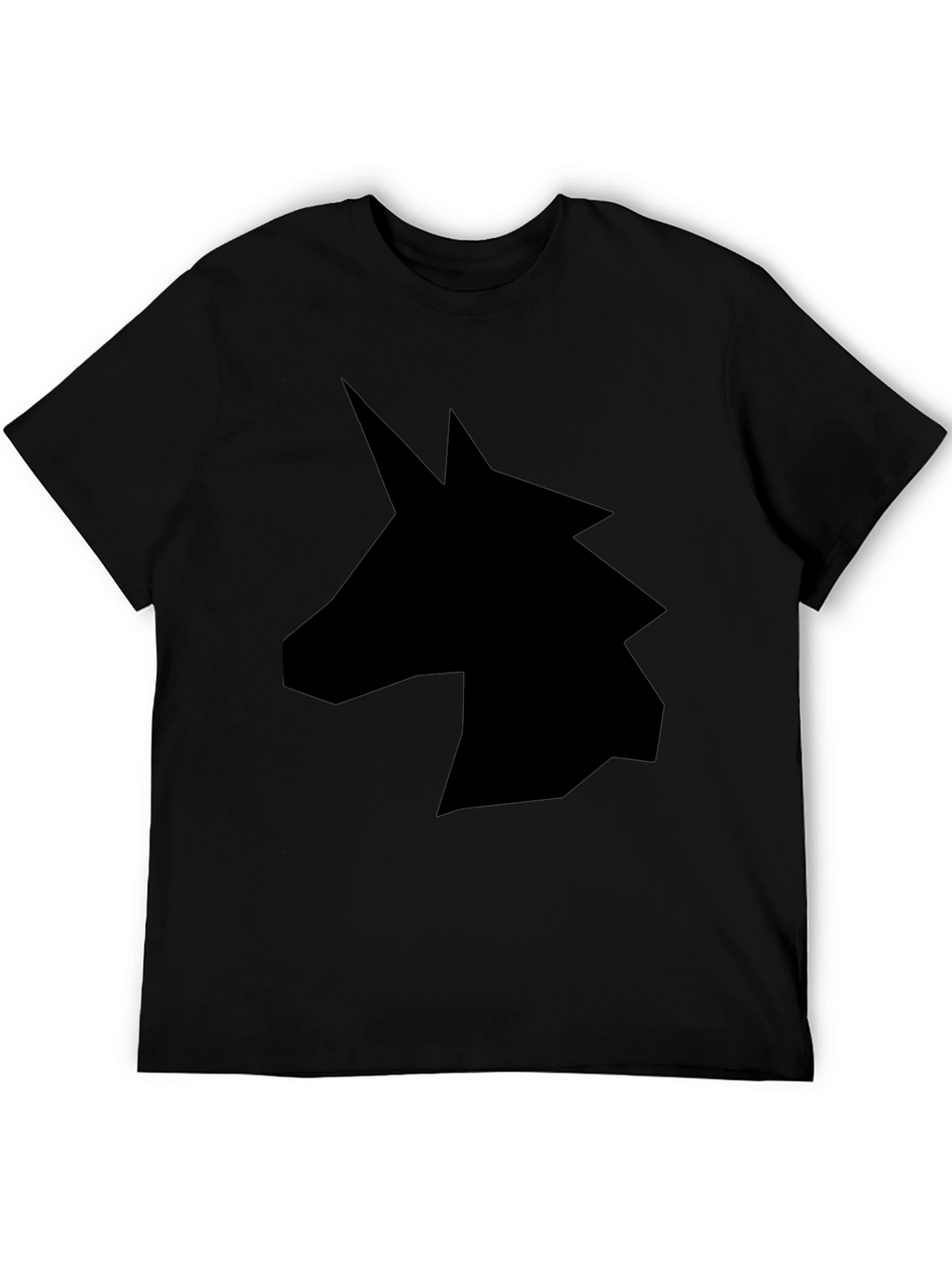 Unicorn Silhouette Graphic Tee - Black