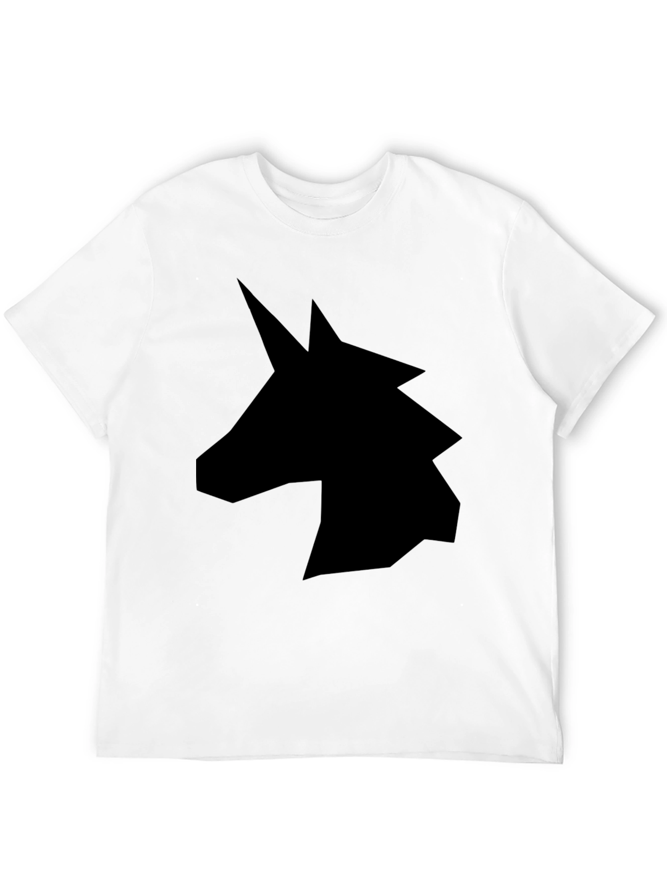 Unicorn Silhouette Graphic Tee - Black