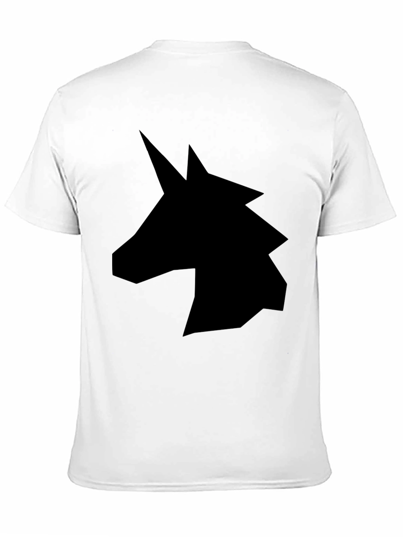 Unicorn Silhouette Graphic Tee - Black