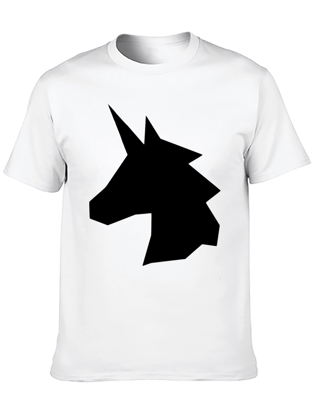 Unicorn Silhouette Graphic Tee - Black