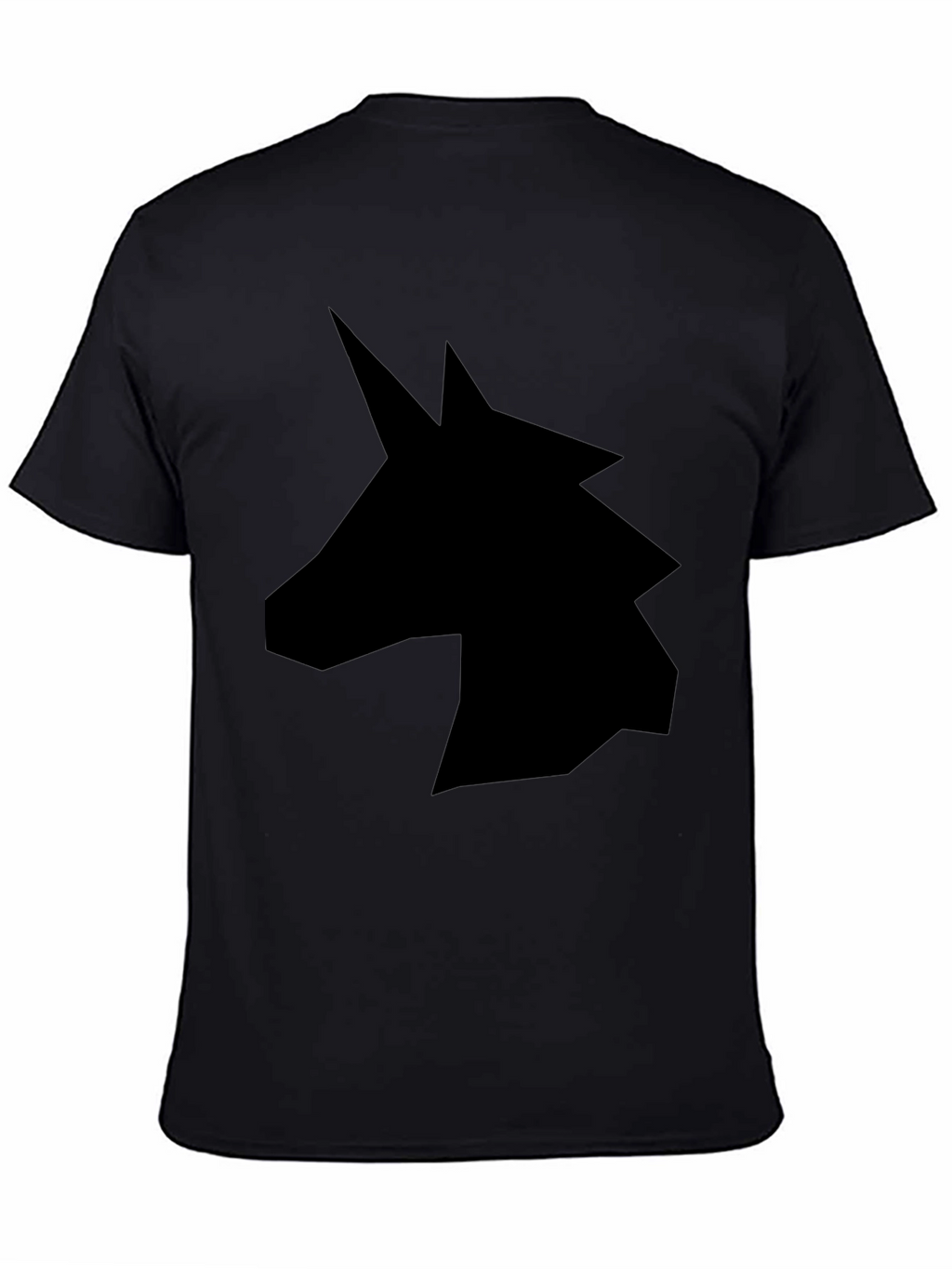 Unicorn Silhouette Graphic Tee - Black