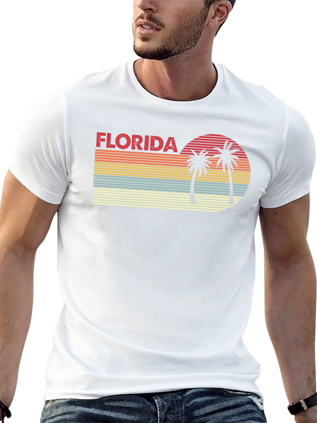 Retro Florida Palm Tree T-Shirt