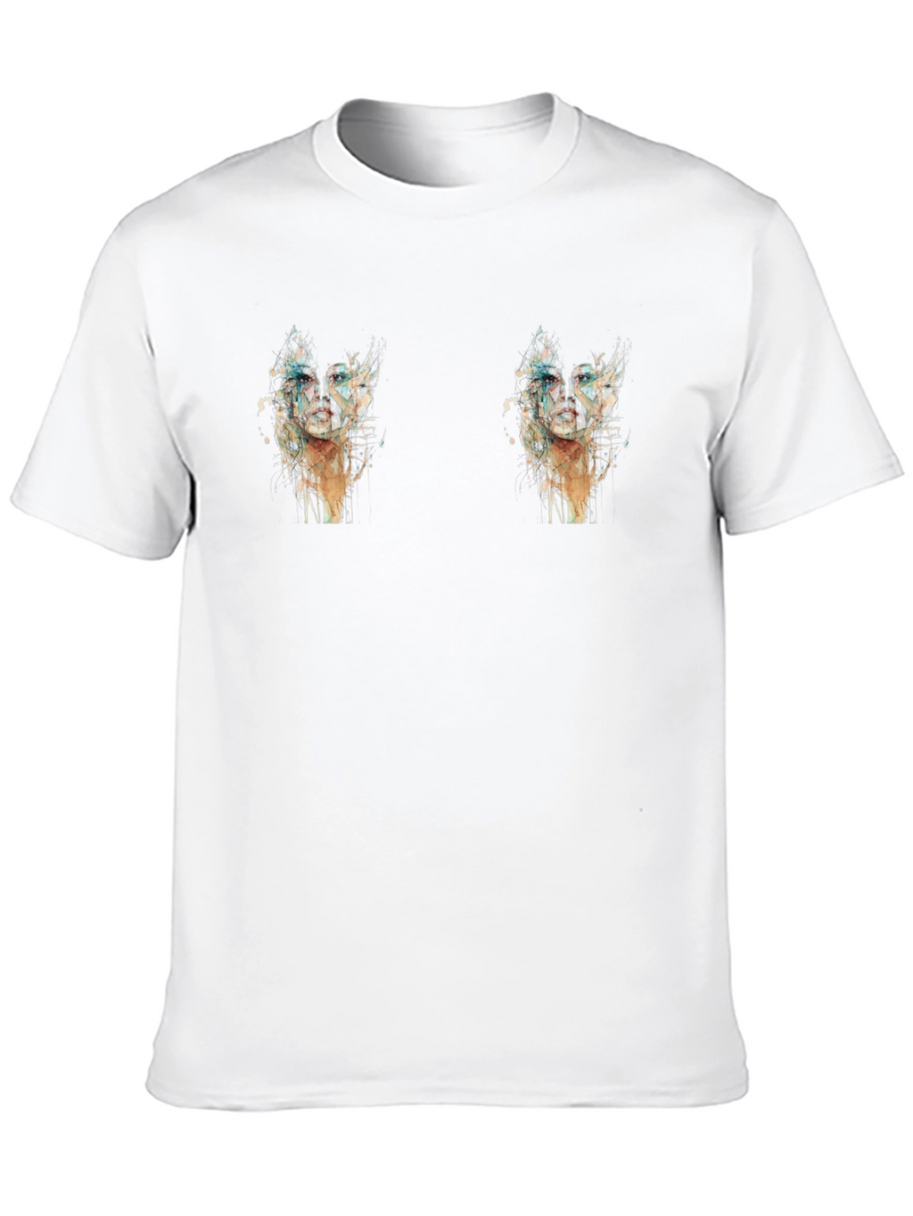 Mens Graphic Black T-Shirt - Cactus Design