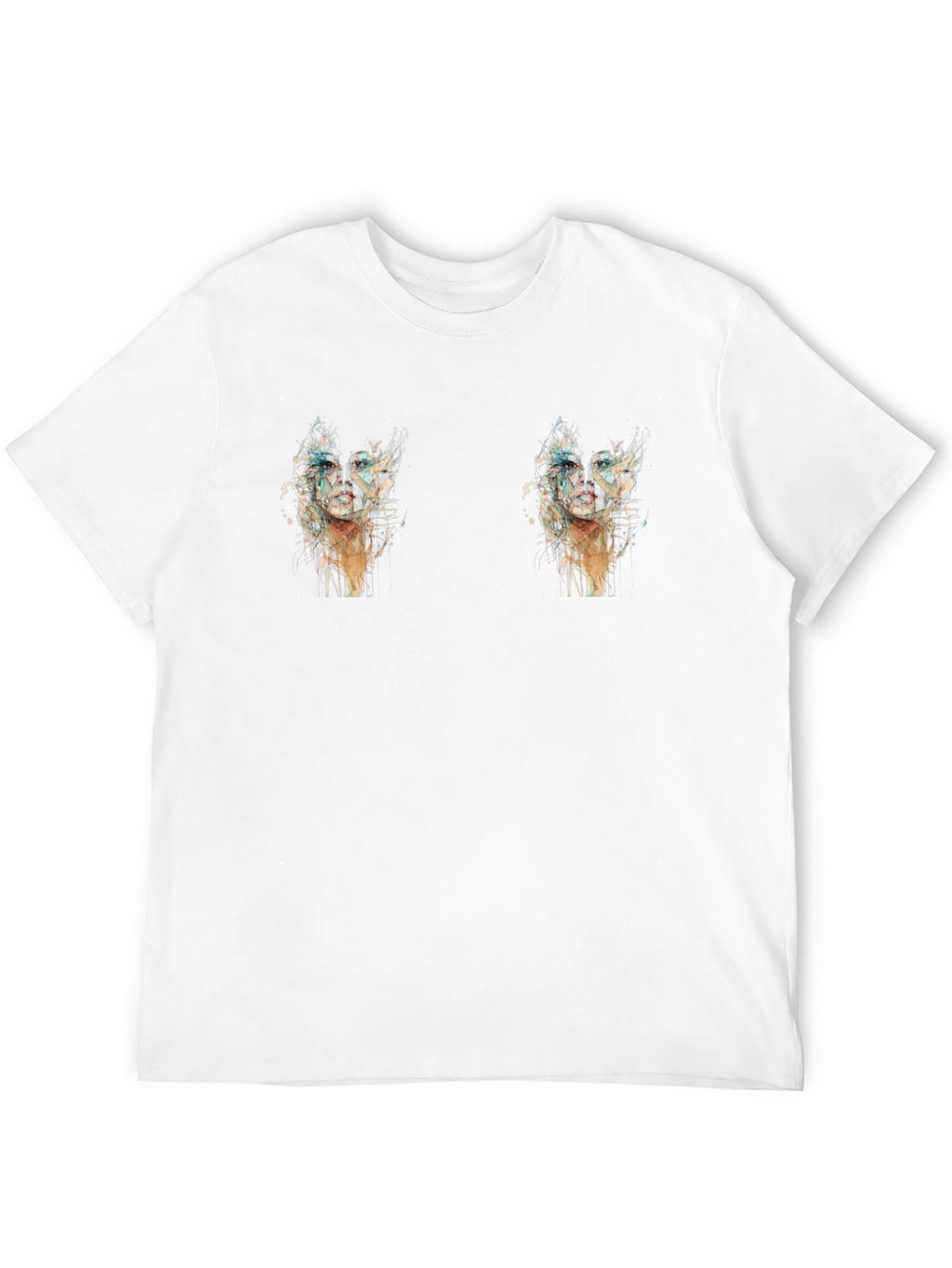 Mens Graphic Black T-Shirt - Cactus Design