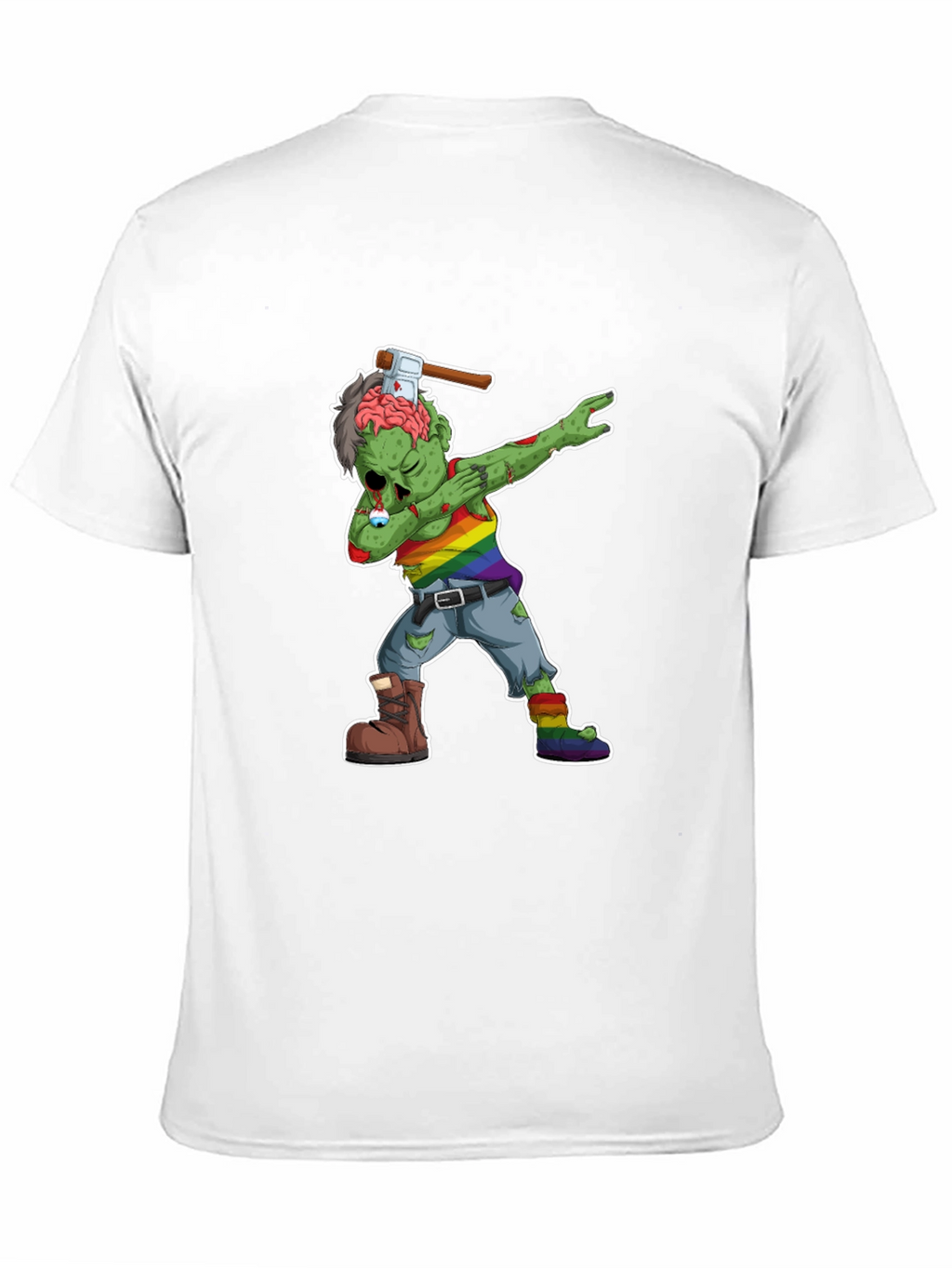 Dabbing Zombie Pride T-Shirt - Halloween Fun