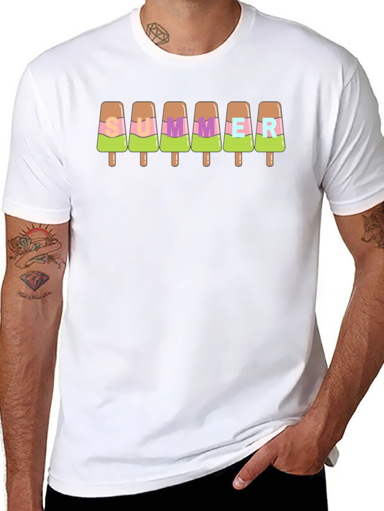 Summer Popsicle Graphic Tee - Fun & Casual