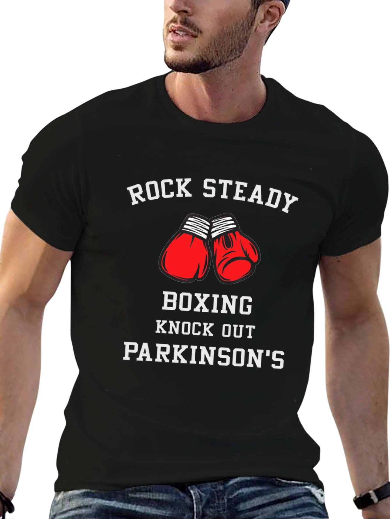 Rock Steady Boxing T-Shirt Parkinsons Knock Out