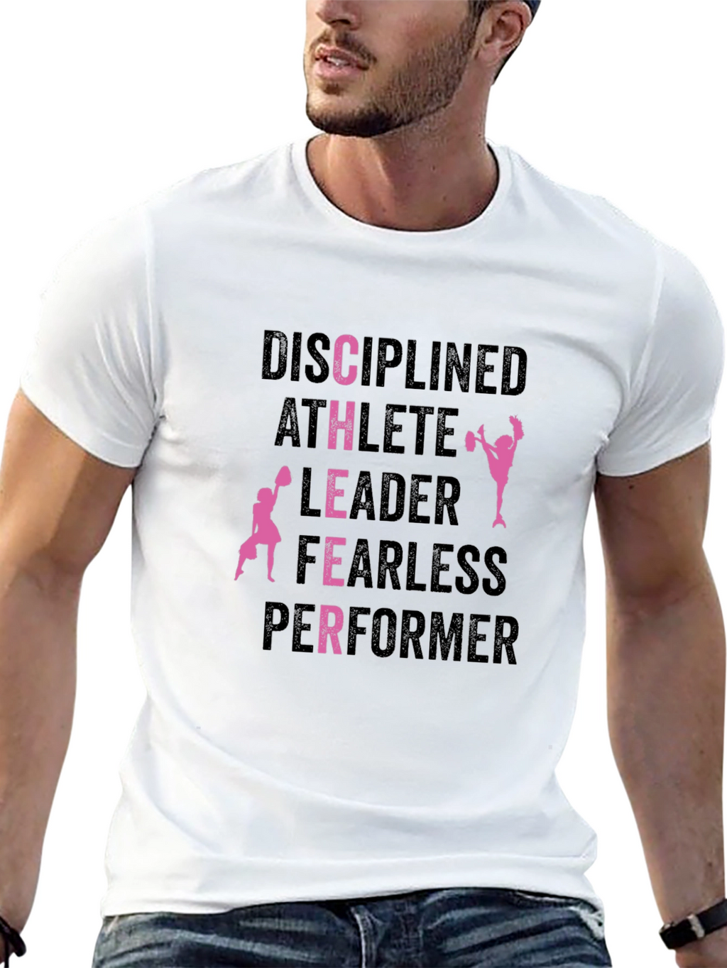 Cheerleader Disciplined T-Shirt - Black