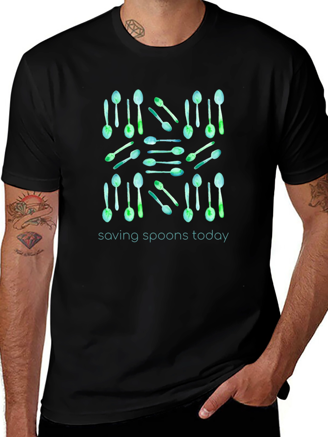 Saving Spoons Today Graphic Tee