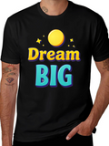 Dream Big Graphic Tee - Inspirational Black T-Shirt