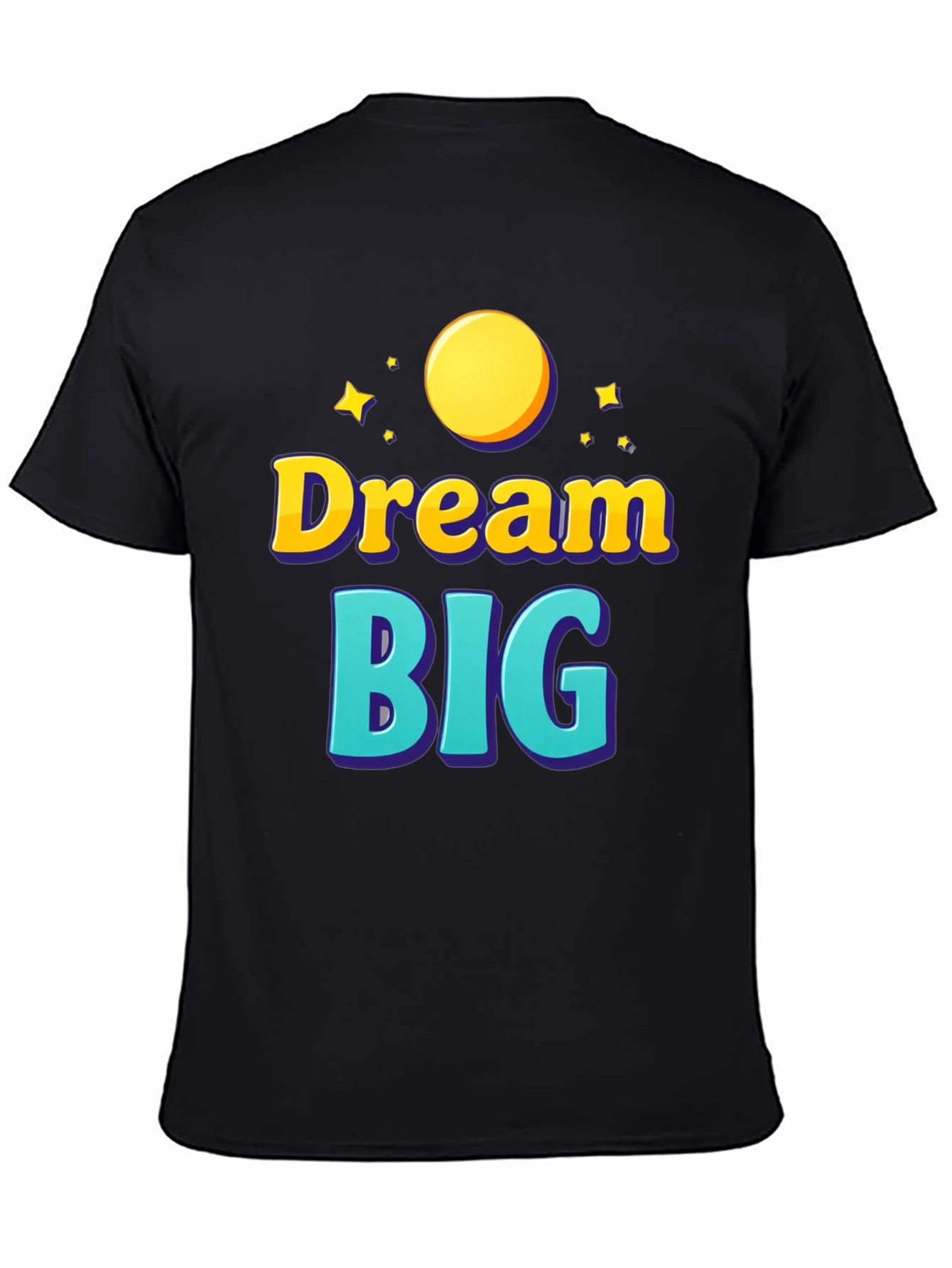 Dream Big Graphic Tee - Inspirational Black T-Shirt