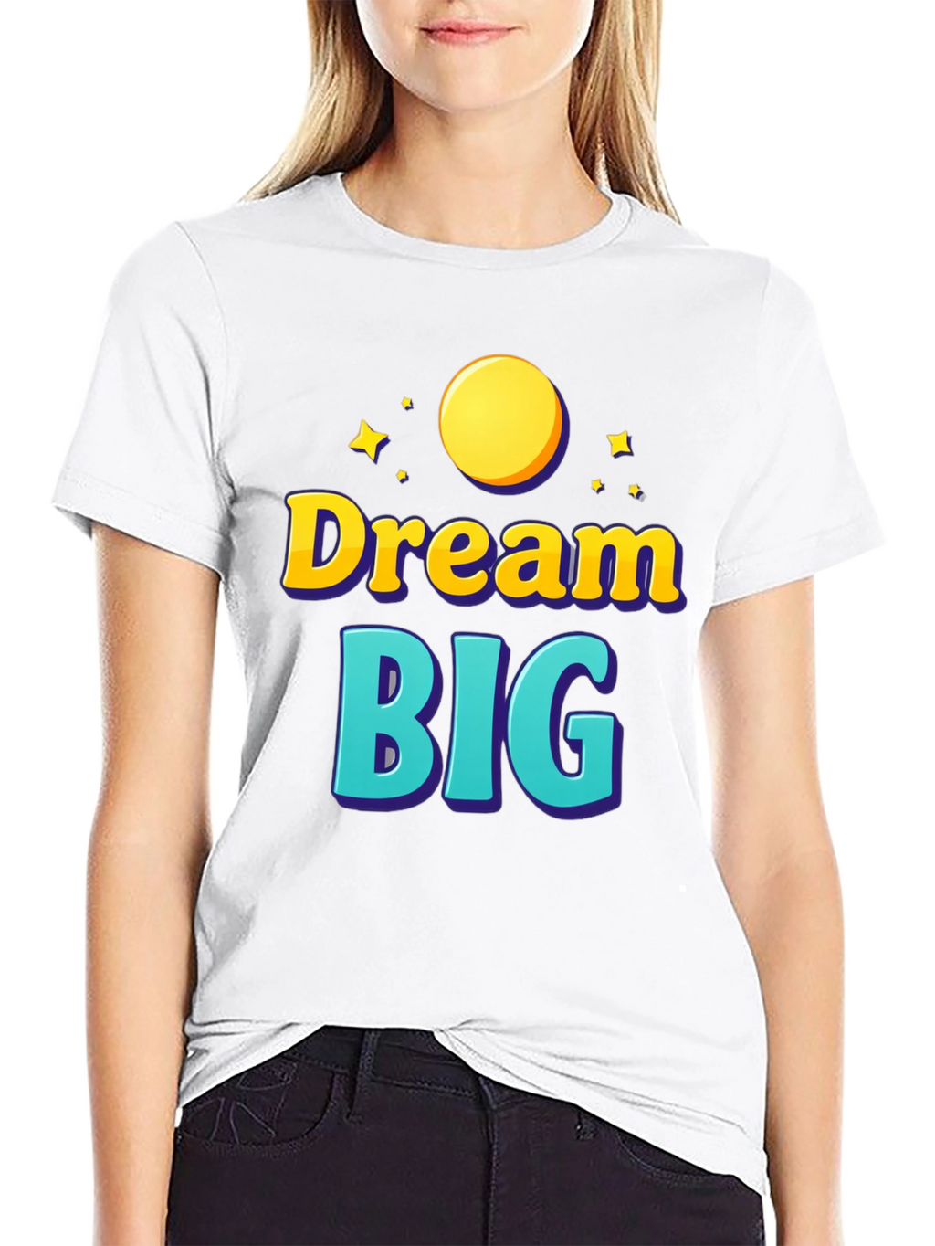Dream Big Graphic Tee - Inspirational Black T-Shirt