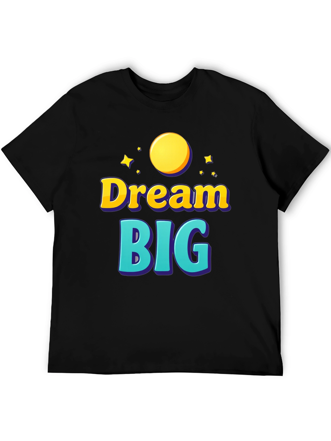 Dream Big Graphic Tee - Inspirational Black T-Shirt