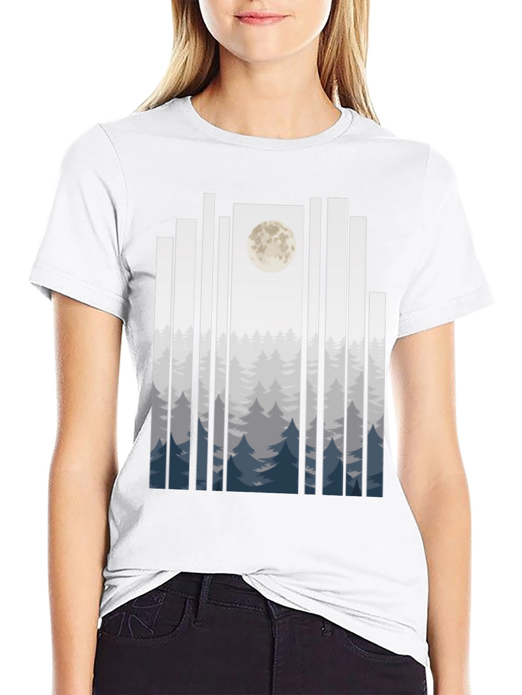 Moonlit Forest T-Shirt - Black