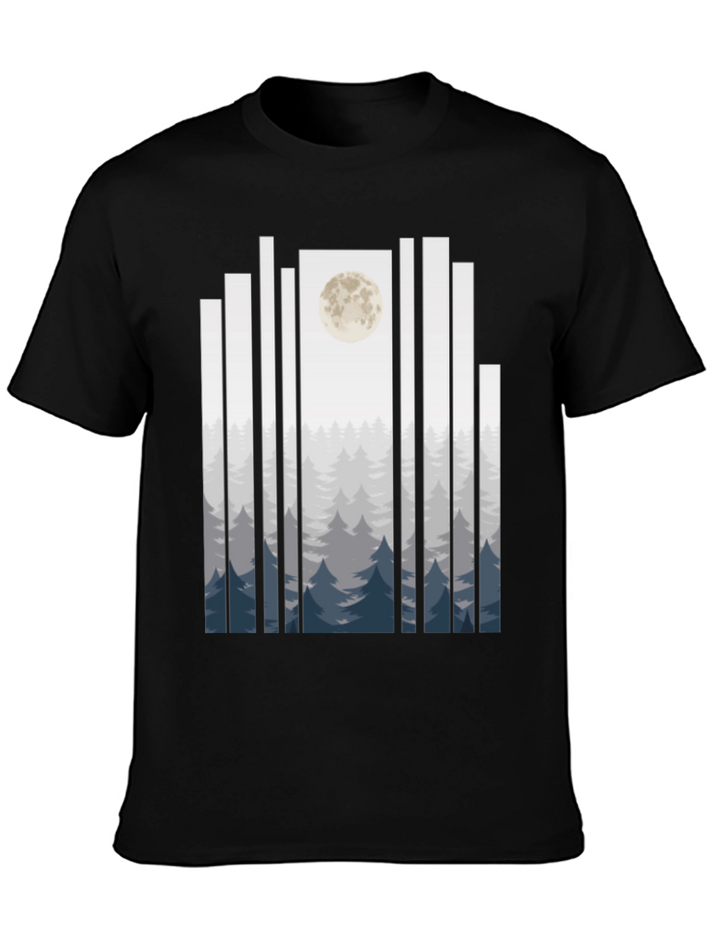 Moonlit Forest T-Shirt - Black