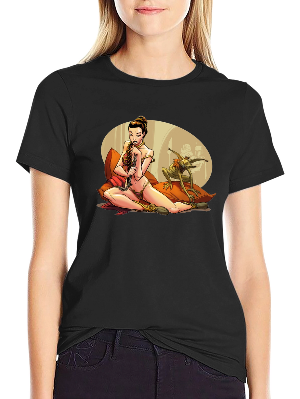 Leia Jabba Scene Graphic T-Shirt