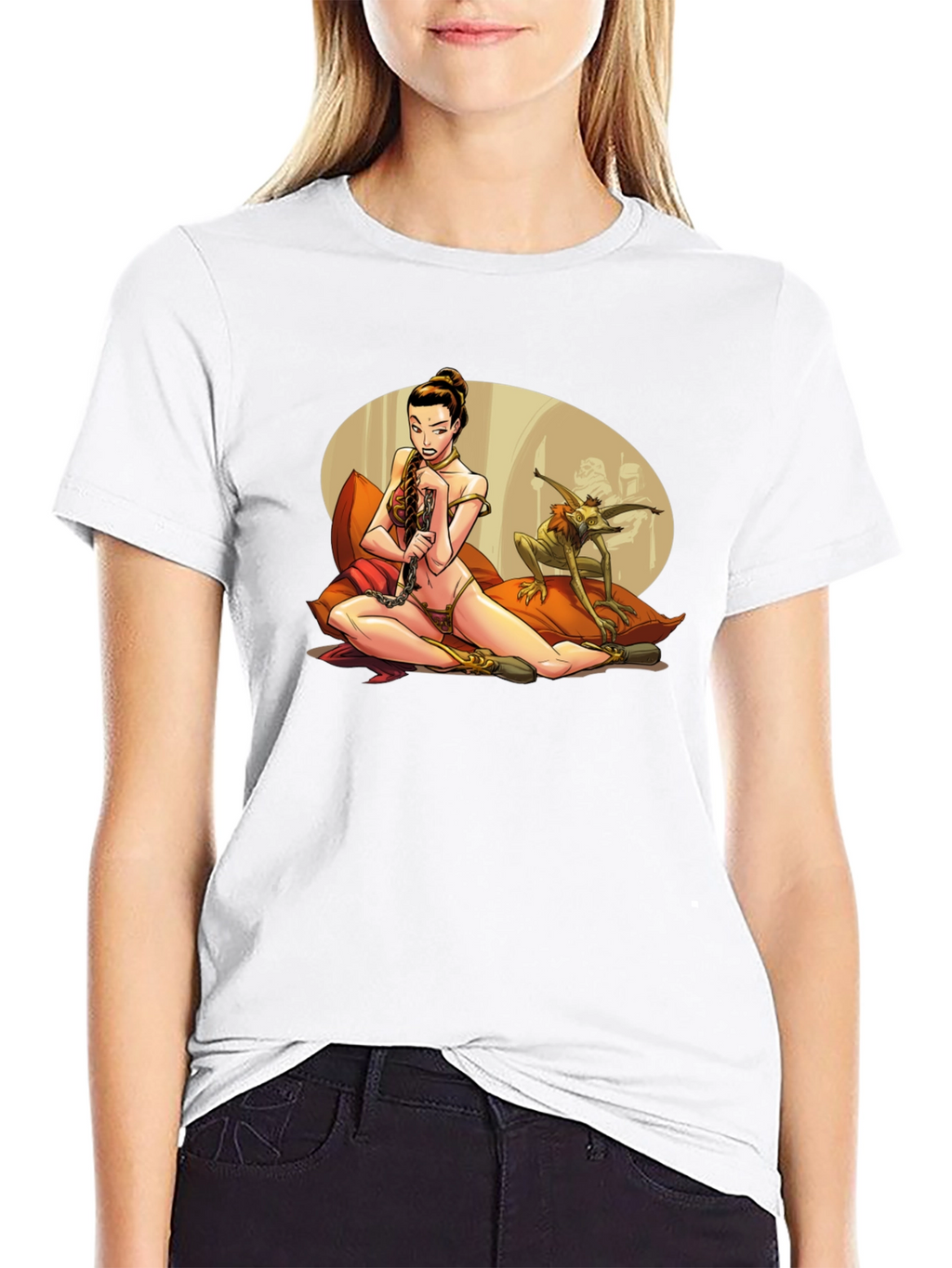 Leia Jabba Scene Graphic T-Shirt
