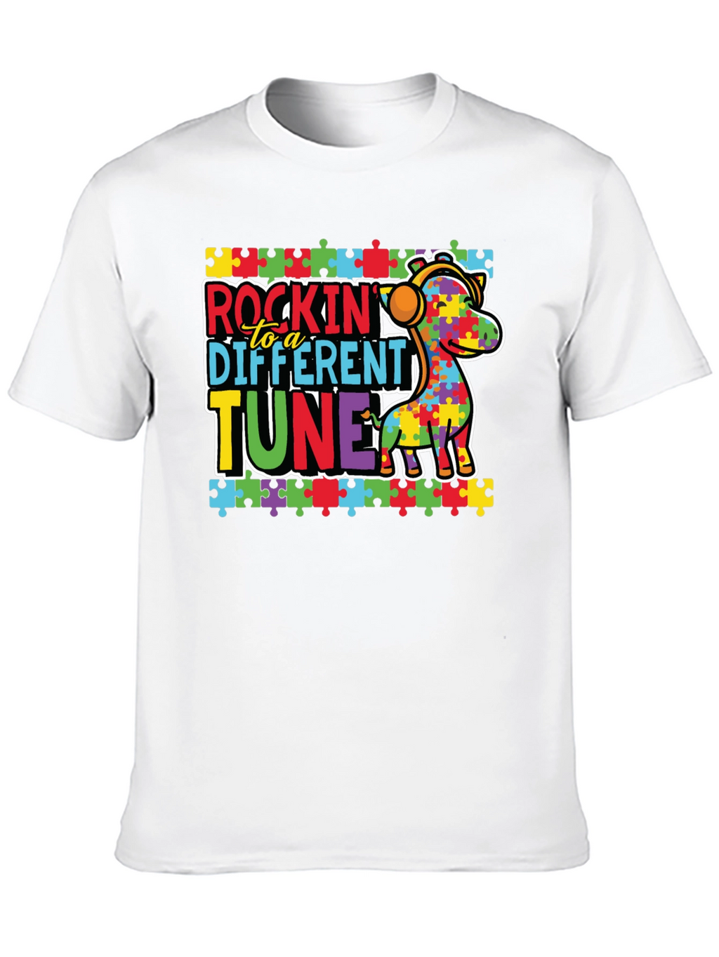 Autism Awareness Rockin to a Different Tune T-Shirt