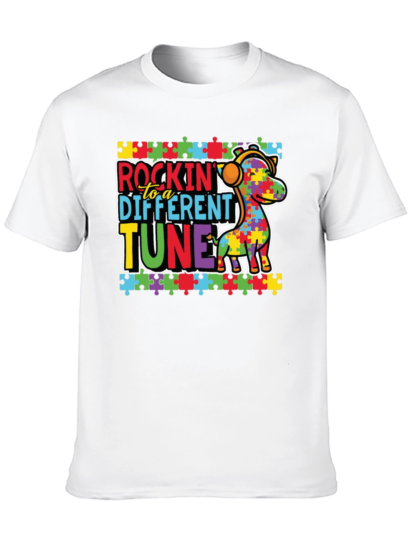 Autism Awareness Rockin to a Different Tune T-Shirt