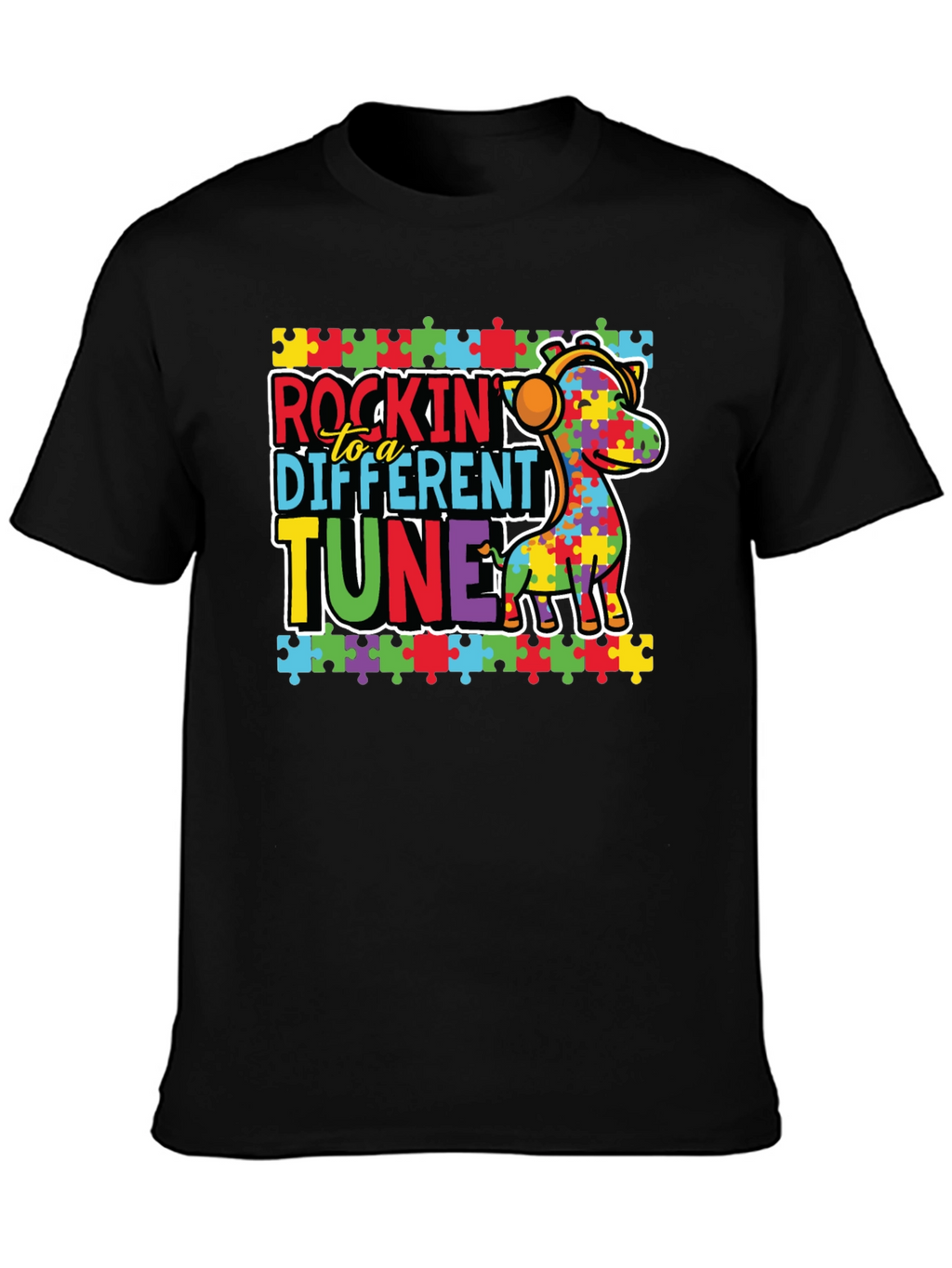 Autism Awareness Rockin to a Different Tune T-Shirt