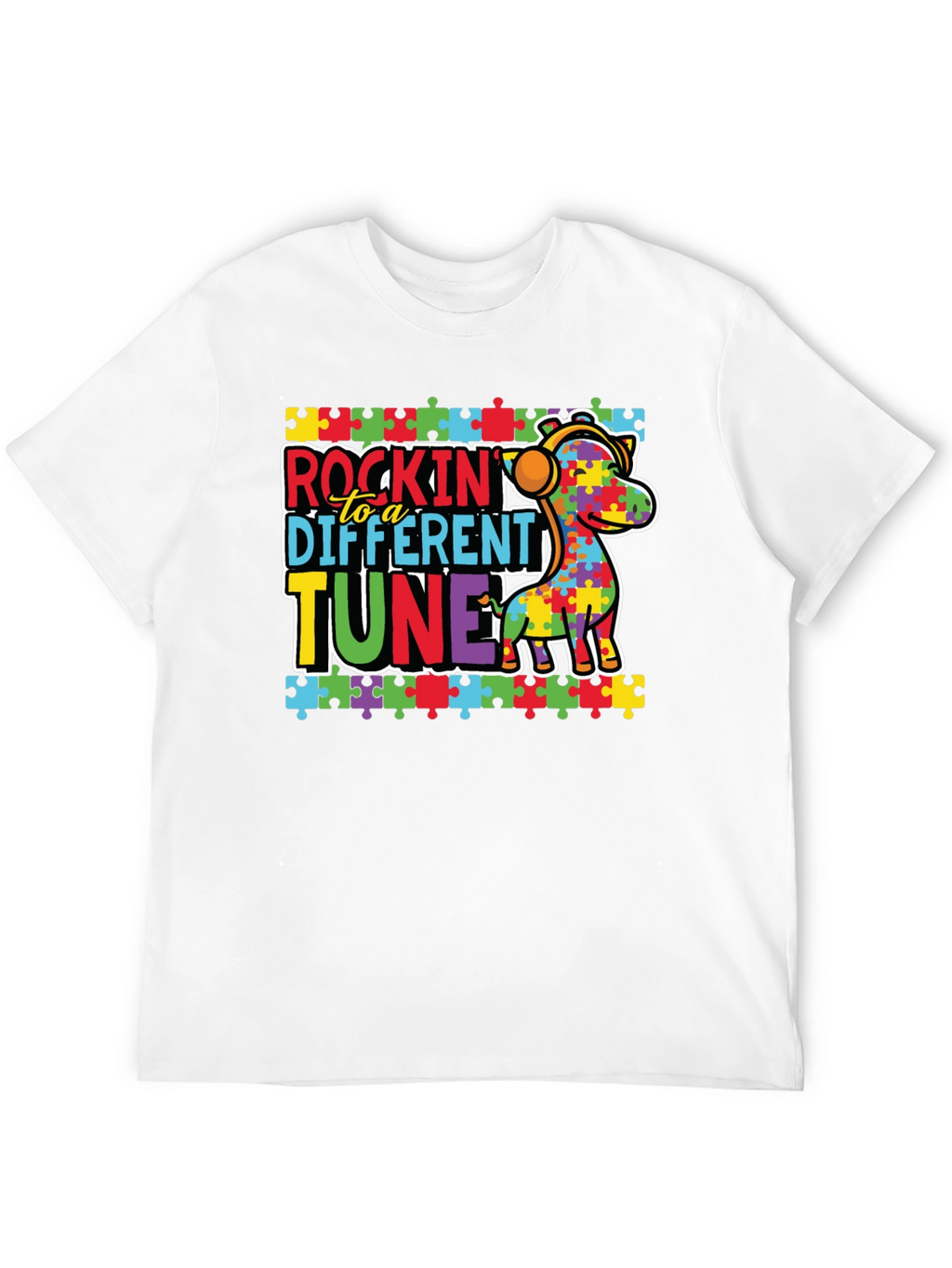 Autism Awareness Rockin to a Different Tune T-Shirt