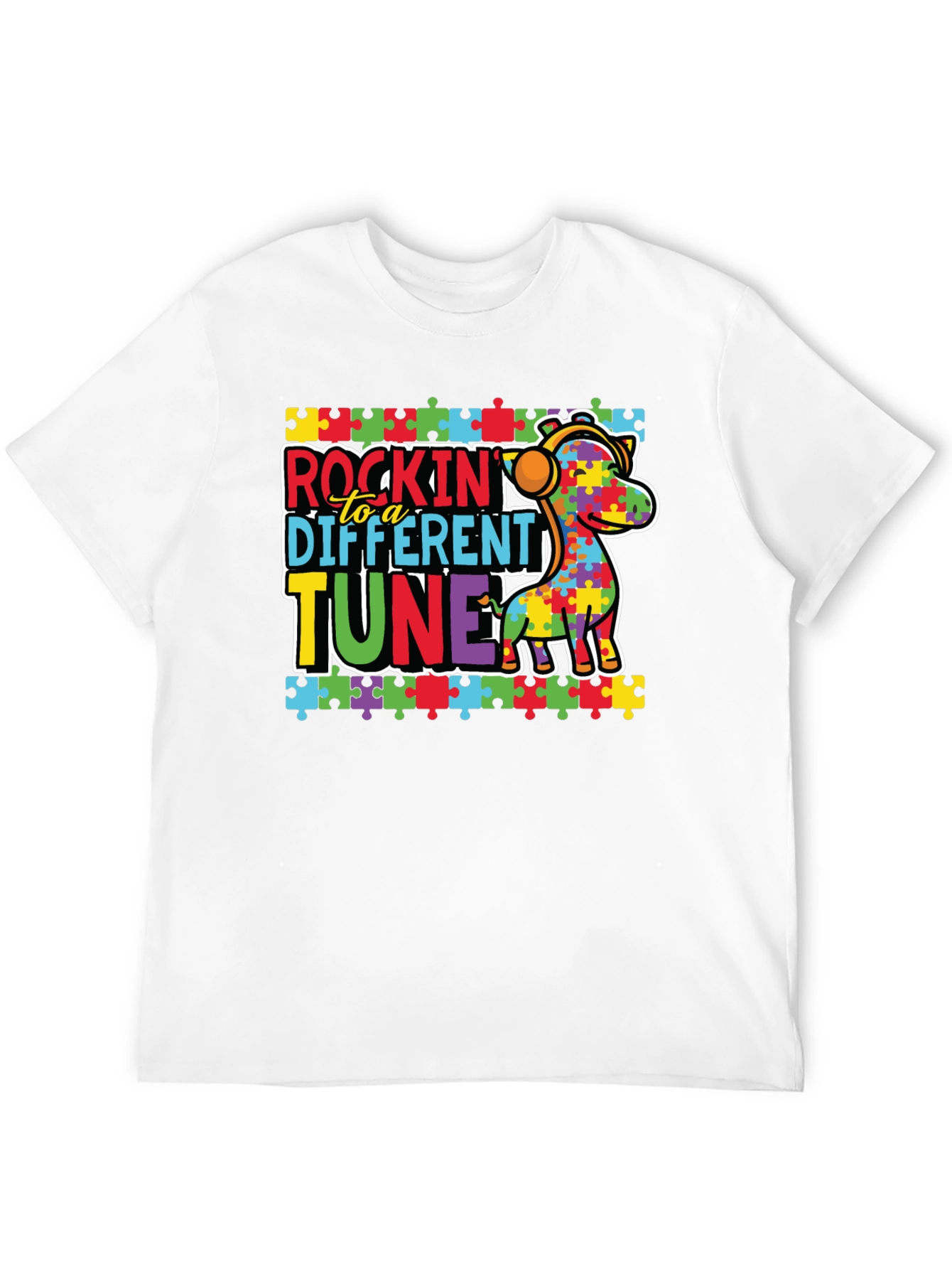 Autism Awareness Rockin to a Different Tune T-Shirt
