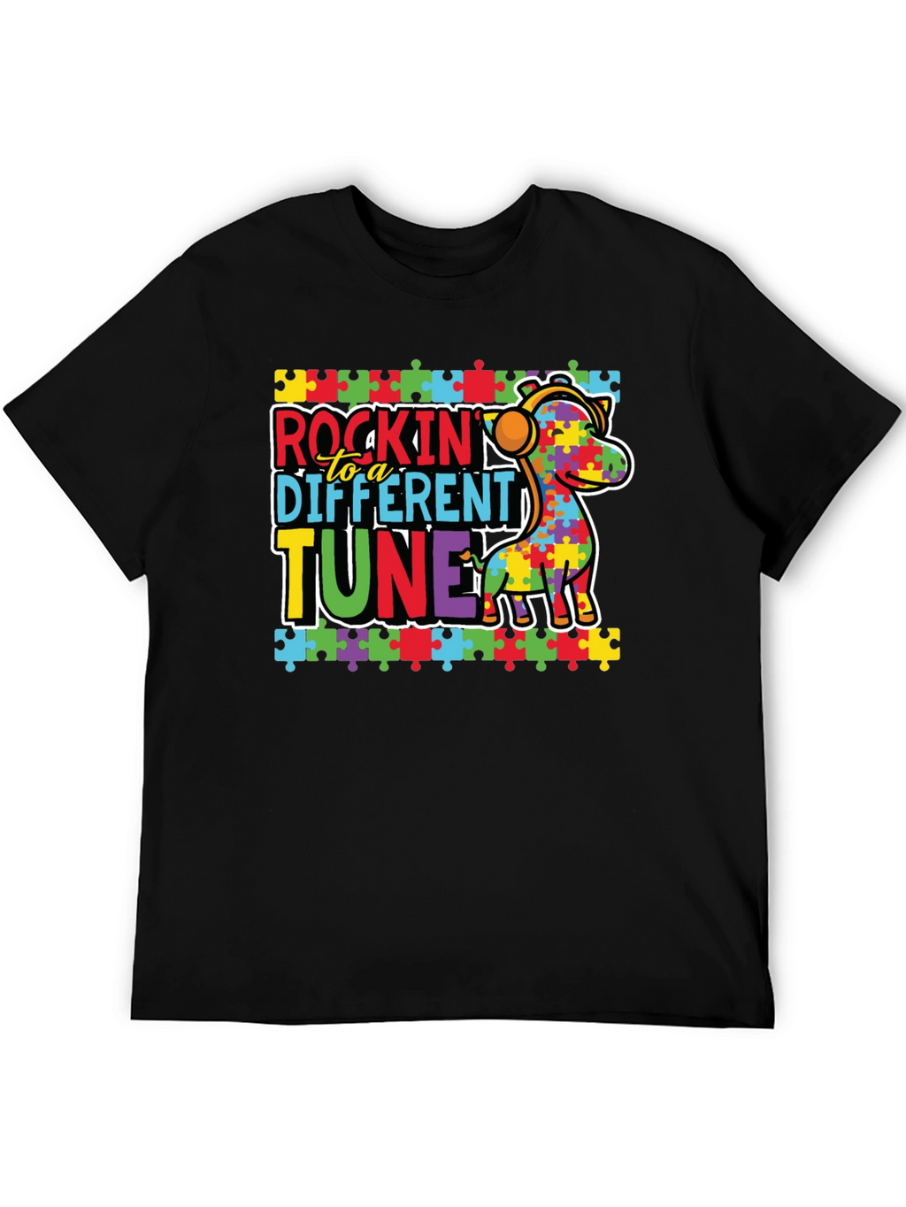 Autism Awareness Rockin to a Different Tune T-Shirt