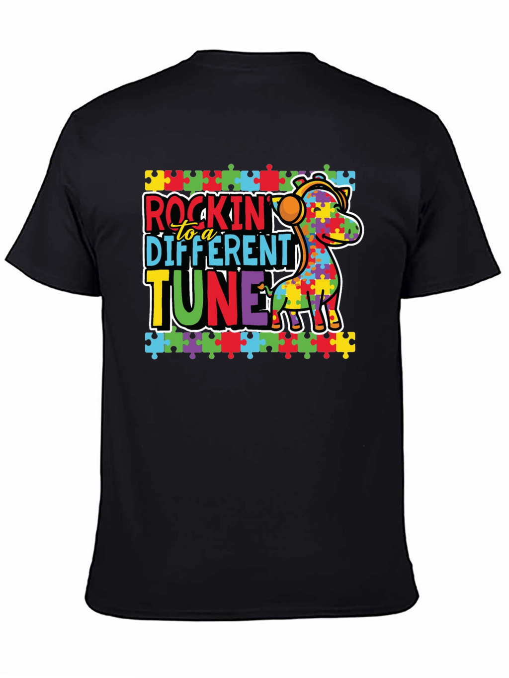 Autism Awareness Rockin to a Different Tune T-Shirt