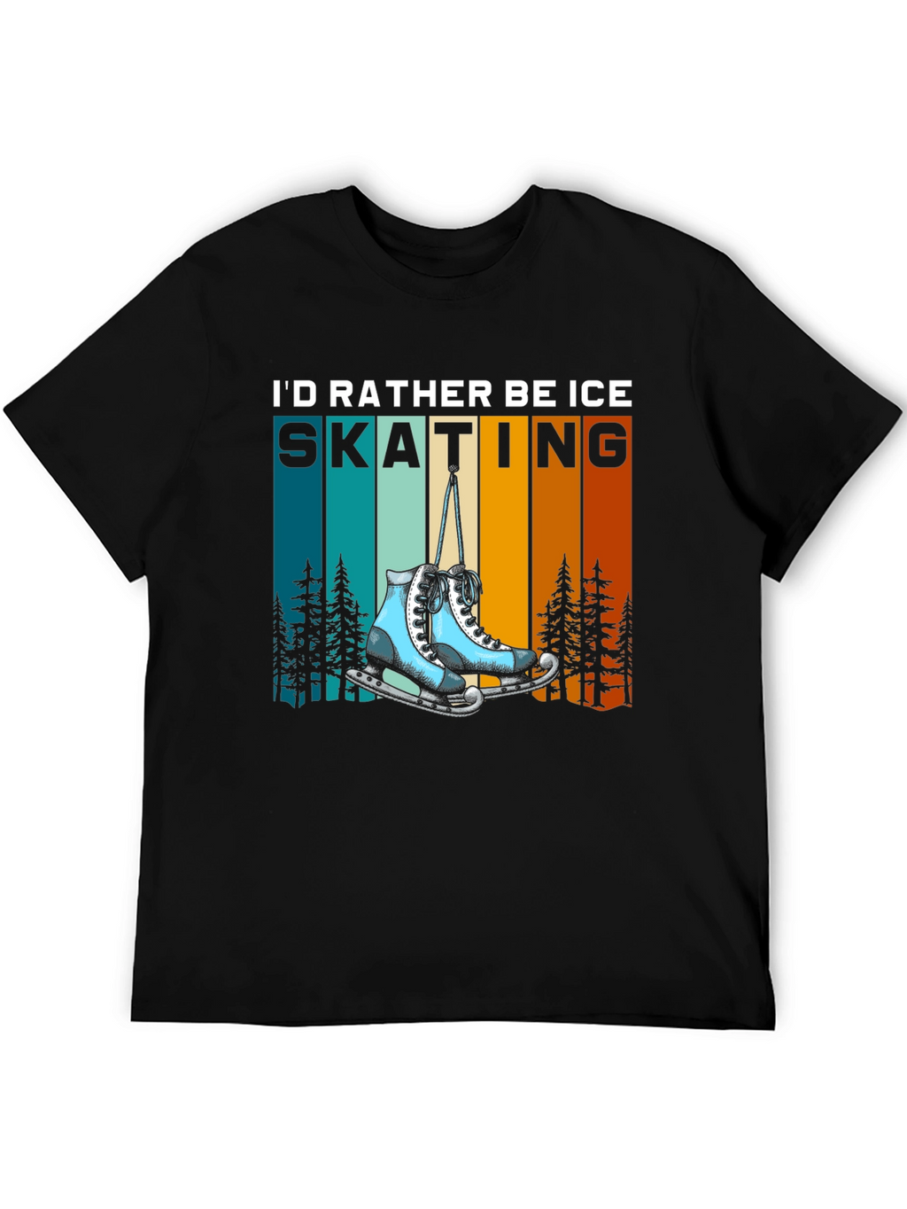 Ice Skating T-Shirt - Rather Be Skating Tee