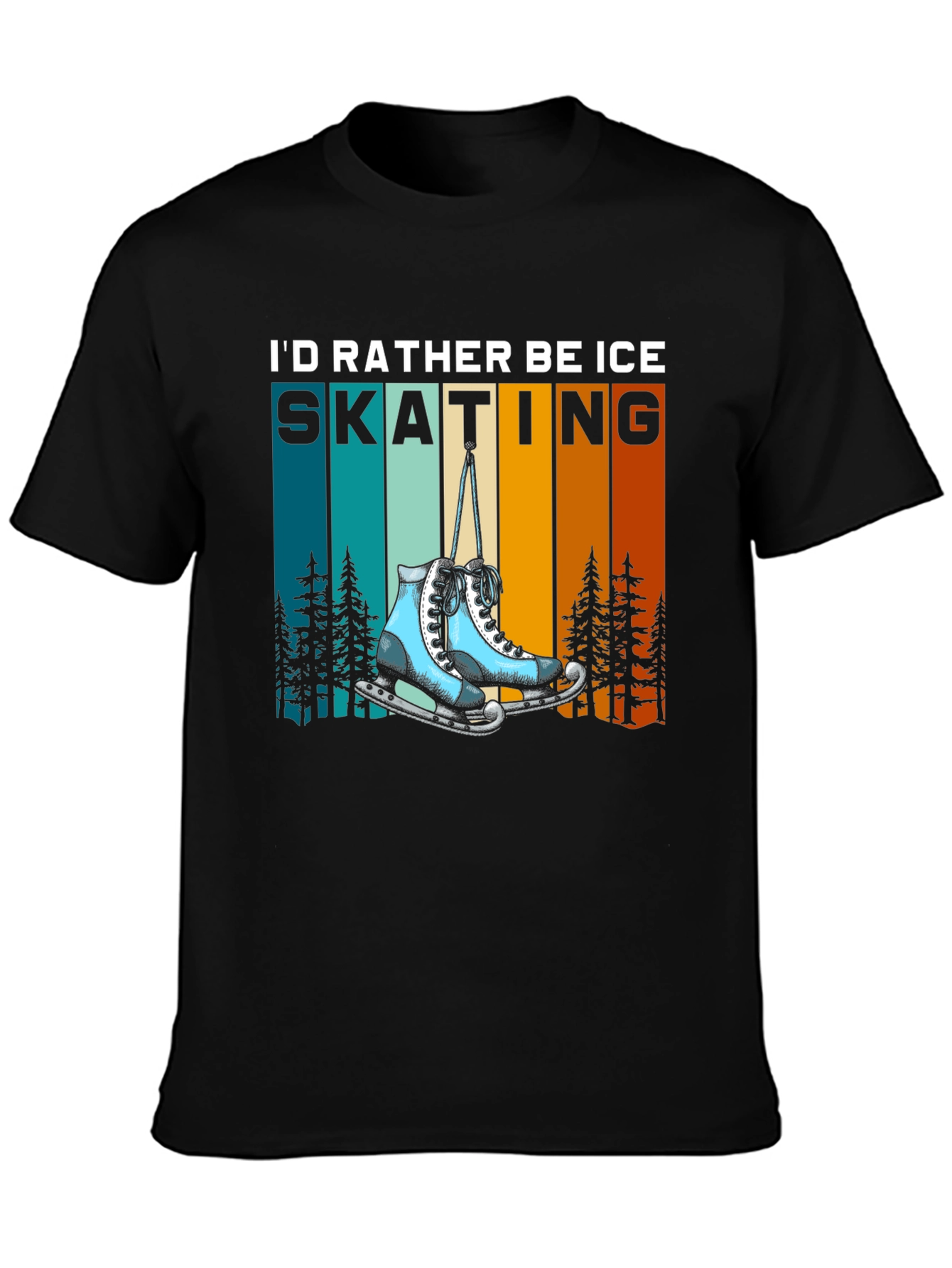 Ice Skating T-Shirt - Rather Be Skating Tee