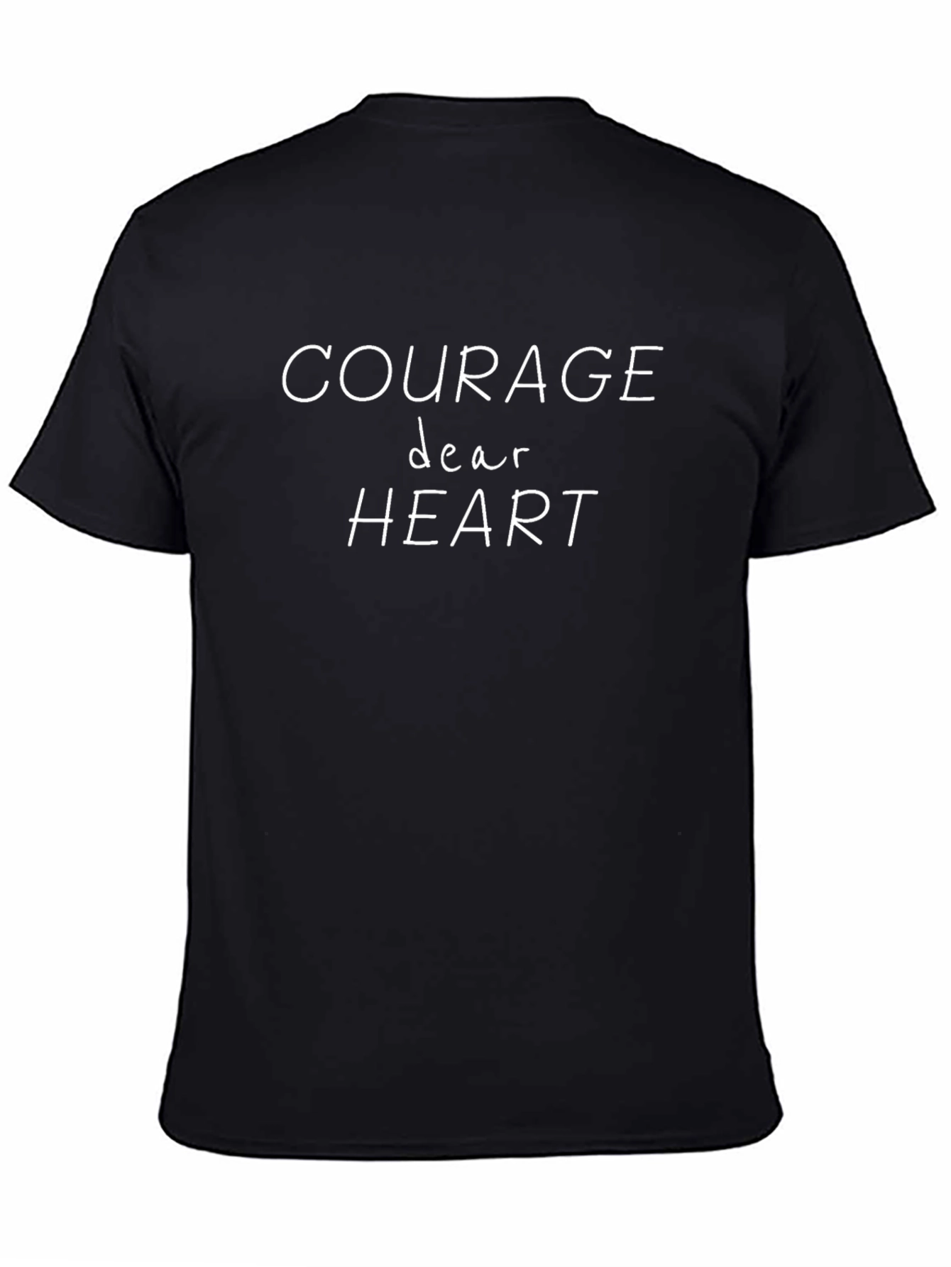 Courage Dear Heart Black Graphic Tee