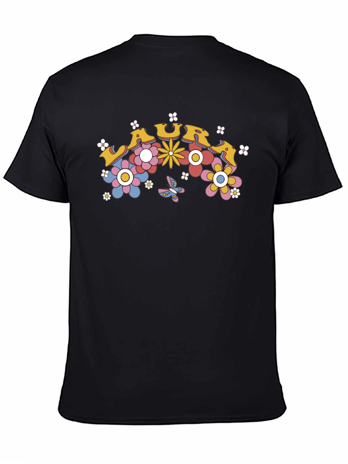Retro Floral LAURA Custom T-Shirt