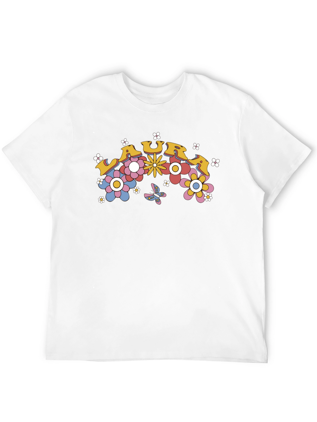 Retro Floral LAURA Custom T-Shirt
