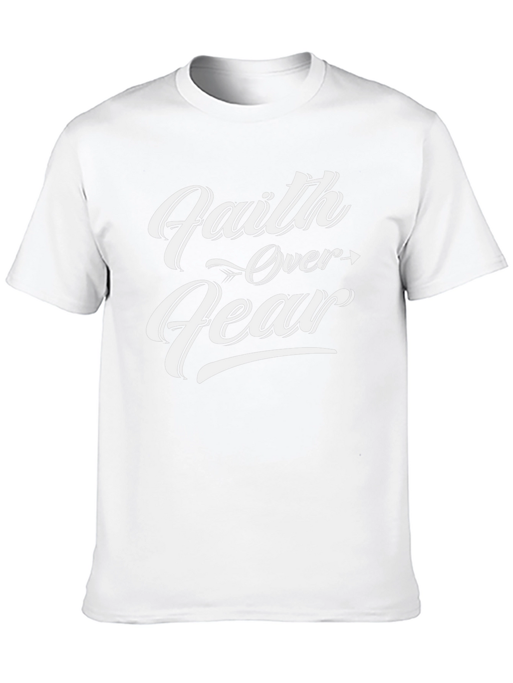 Faith Over Fear Graphic T-Shirt - Black