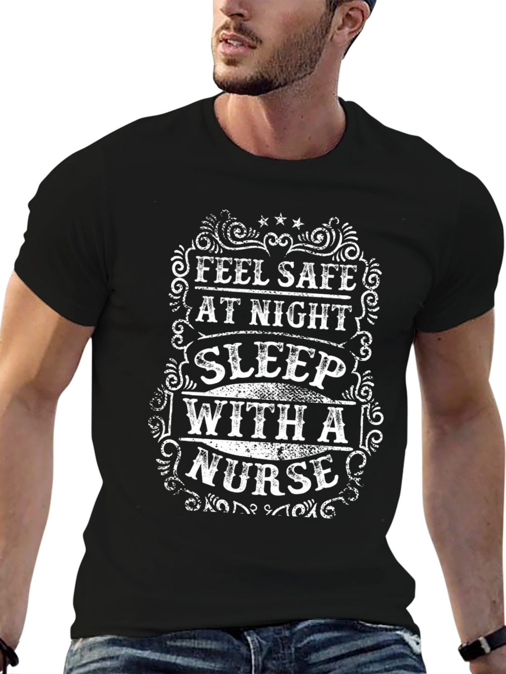 Feel Safe At Night Nurse T-Shirt