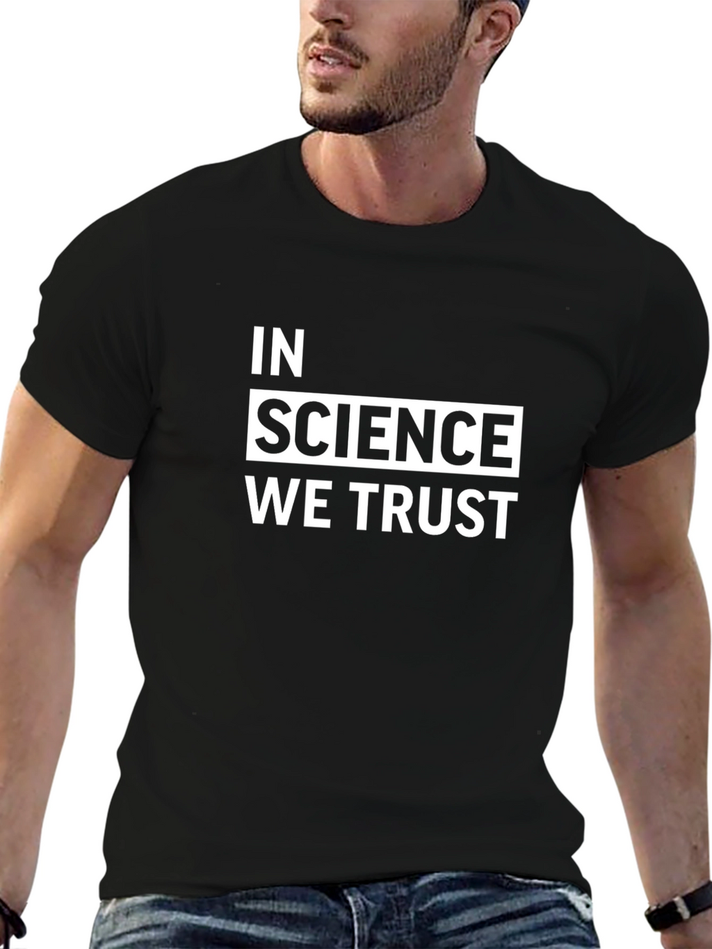 In Science We Trust Black T-Shirt