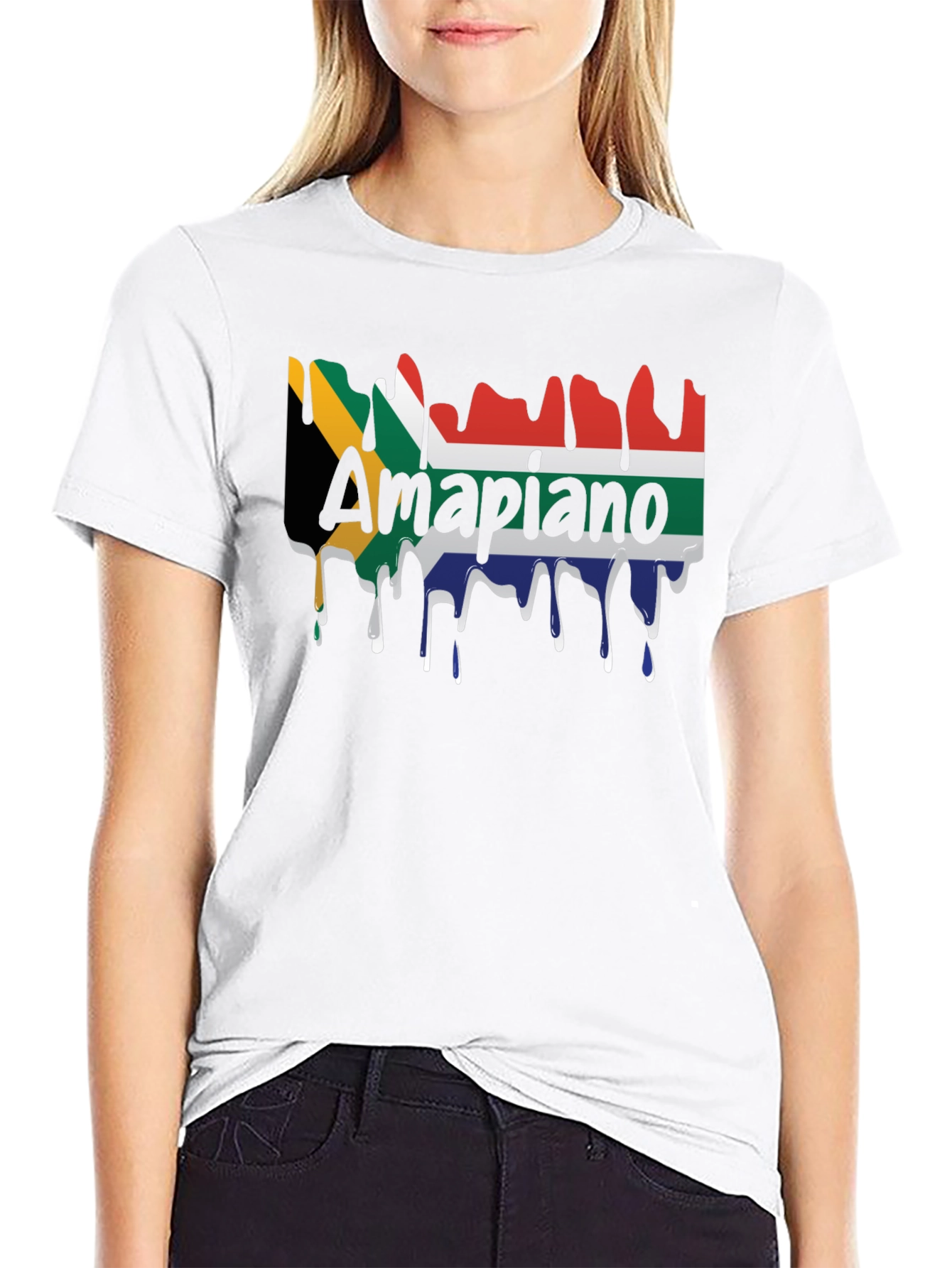 Amapiano South Africa Flag T-Shirt