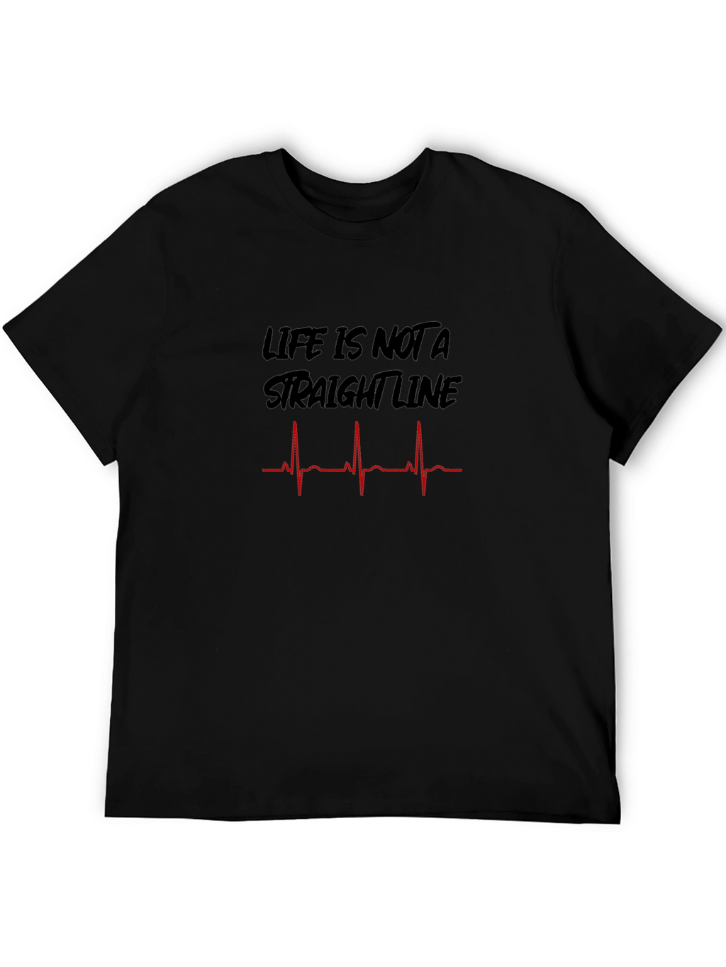 Life is Not a Straight Line Graphic T-Shirt