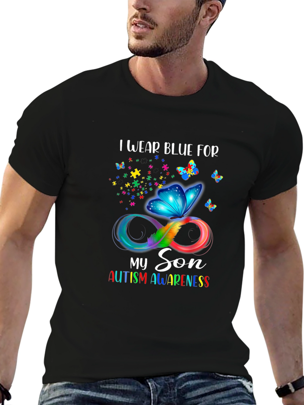 Autism Awareness I Wear Blue T-Shirt