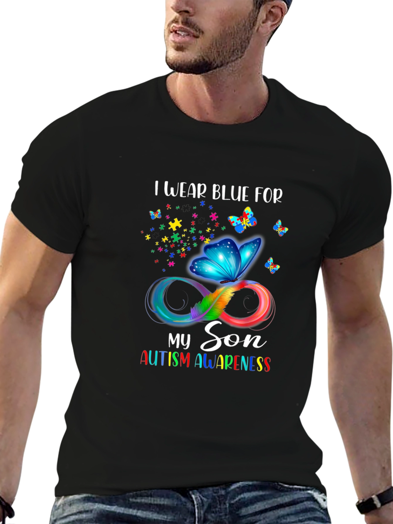 Autism Awareness I Wear Blue T-Shirt